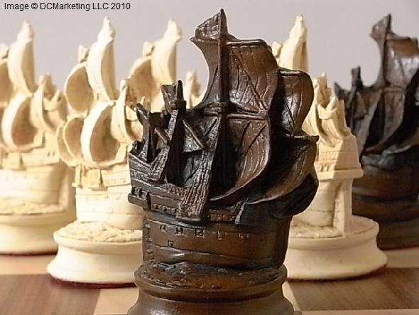 Elizabethan Plain Theme Chess Set